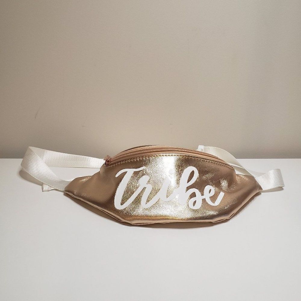 Tribe Crossbody Waist Bag Rose Gold Adjustable Strap